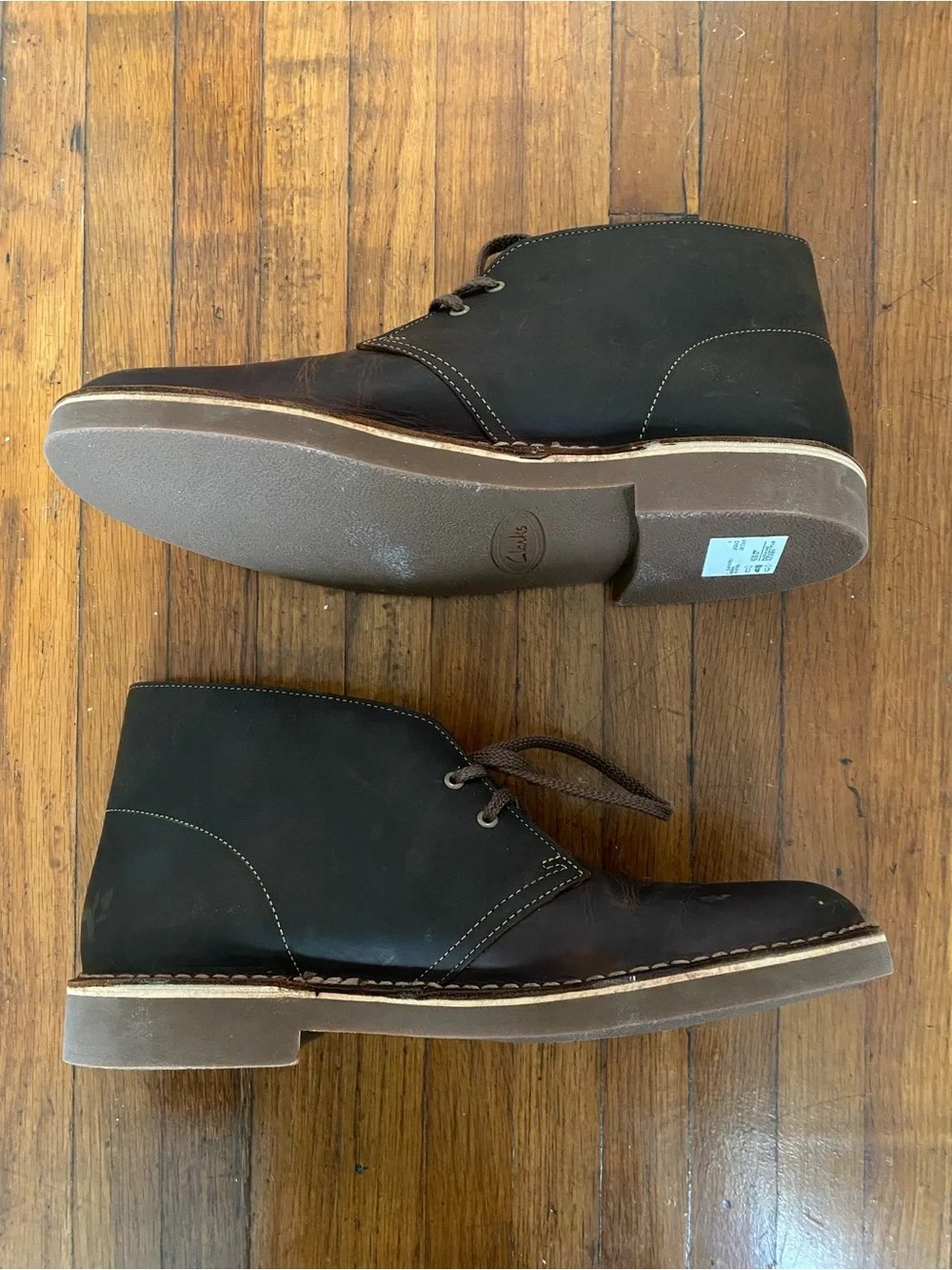 Clark's Men's Beeswax Brown Leather Bushacre 2 Chukka Boots